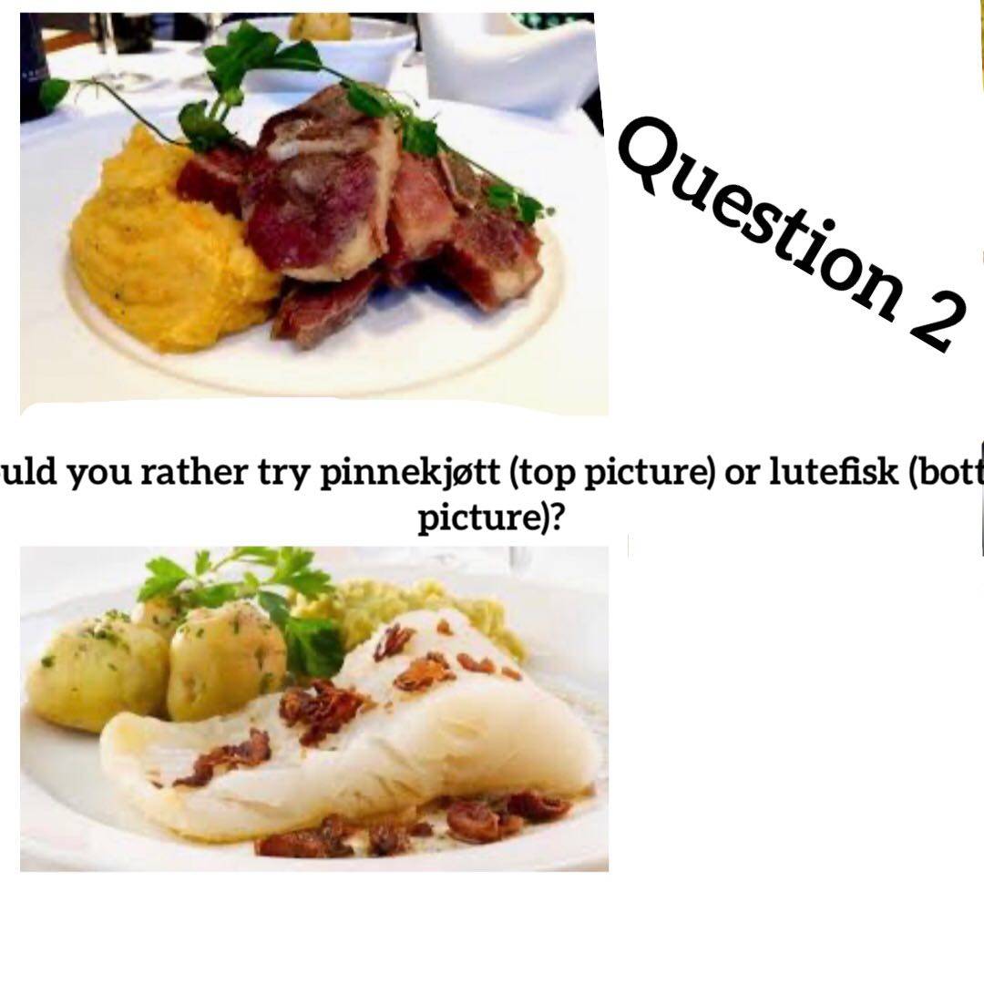 tasted both, but there‘s no christmas without lutefisk