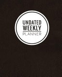Undated Weekly Planner