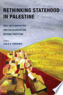 Rethinking Statehood in Palestine
