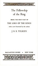 THE FELLOWSHIP OF THE RING